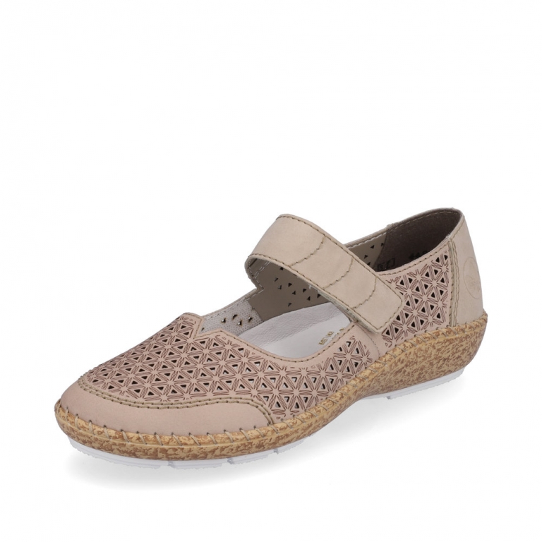 Rieker 44864-60 bezs noi cipo